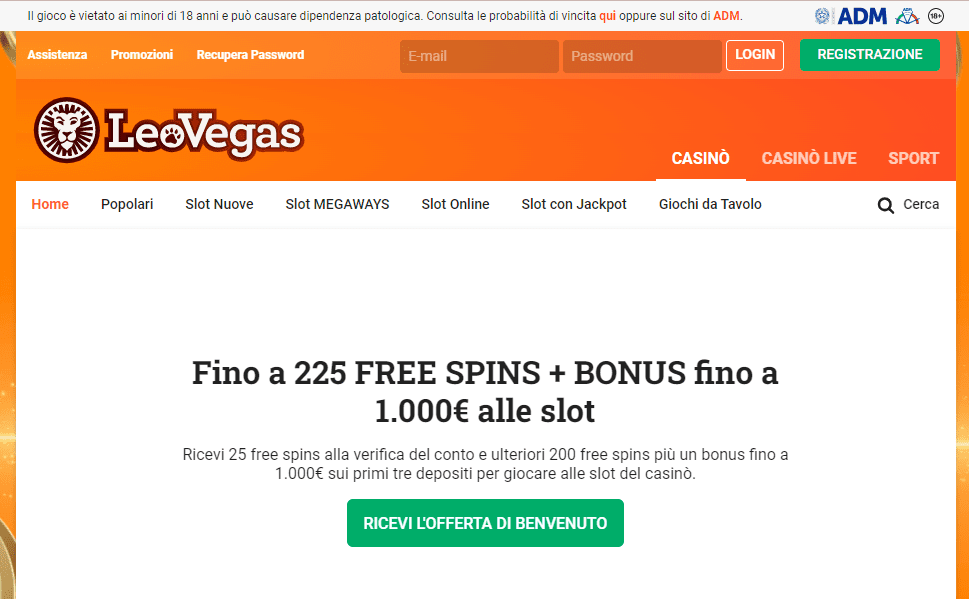 LeoVegas casino online