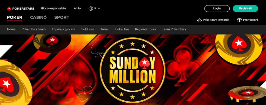 Il Sunday Million di Pokerstars